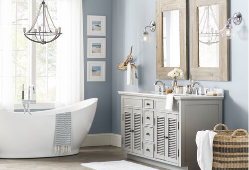 coastal themed bathroom